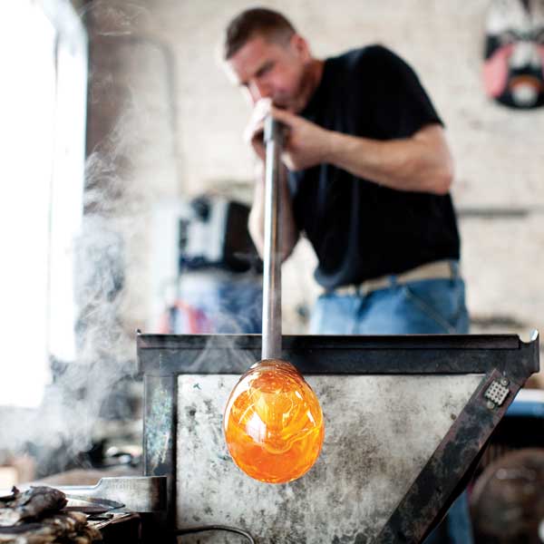 Glassblowing at Janke Studios