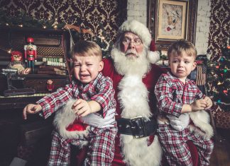 Jeff Roffman Crying Kids Santa