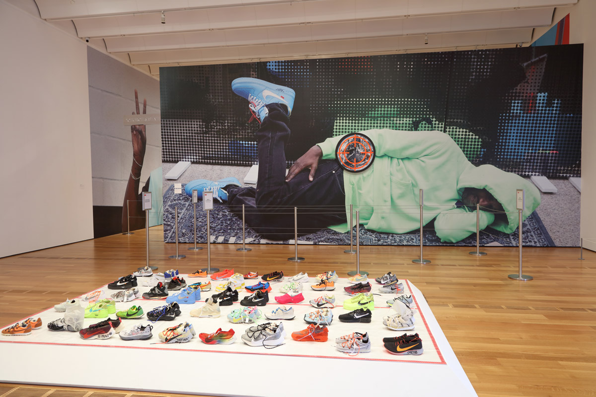 Virgil Abloh rug, nike rug, sneaker rug, Virgil was here, nike