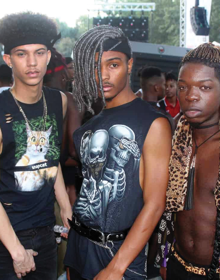 Men at a Black Gay Pride event