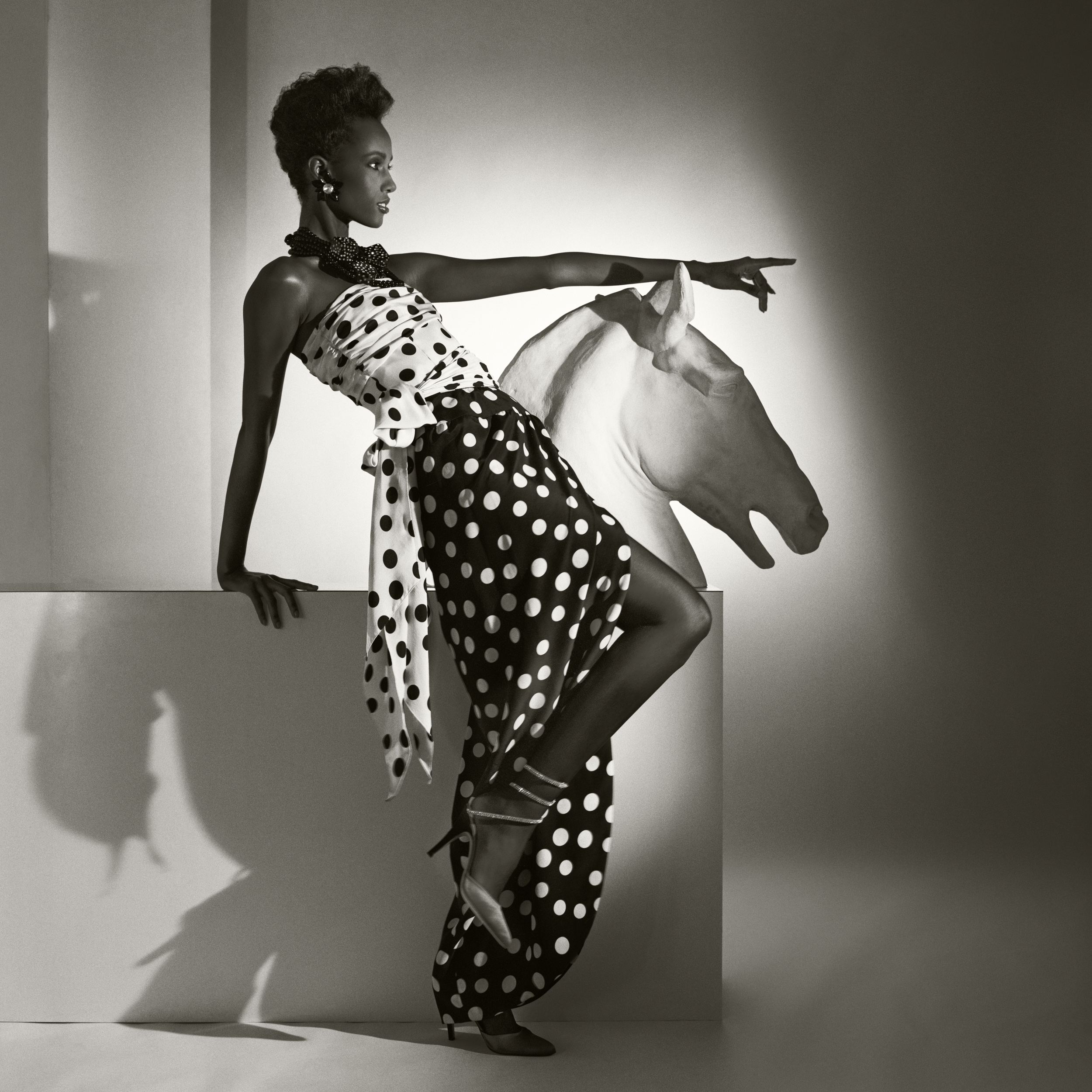 A Model Wearing A Corset Acrylic Print by Horst P. Horst - Conde Nast