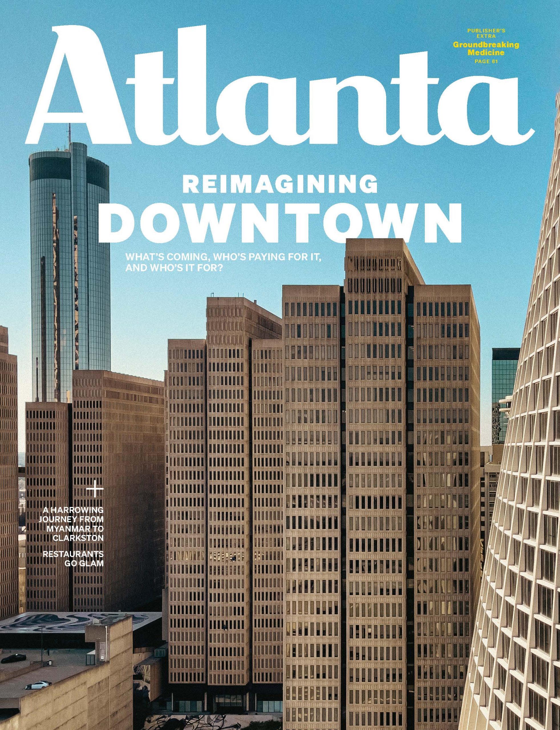 Atlanta Magazine January 2023 cover - Reimagining downtown