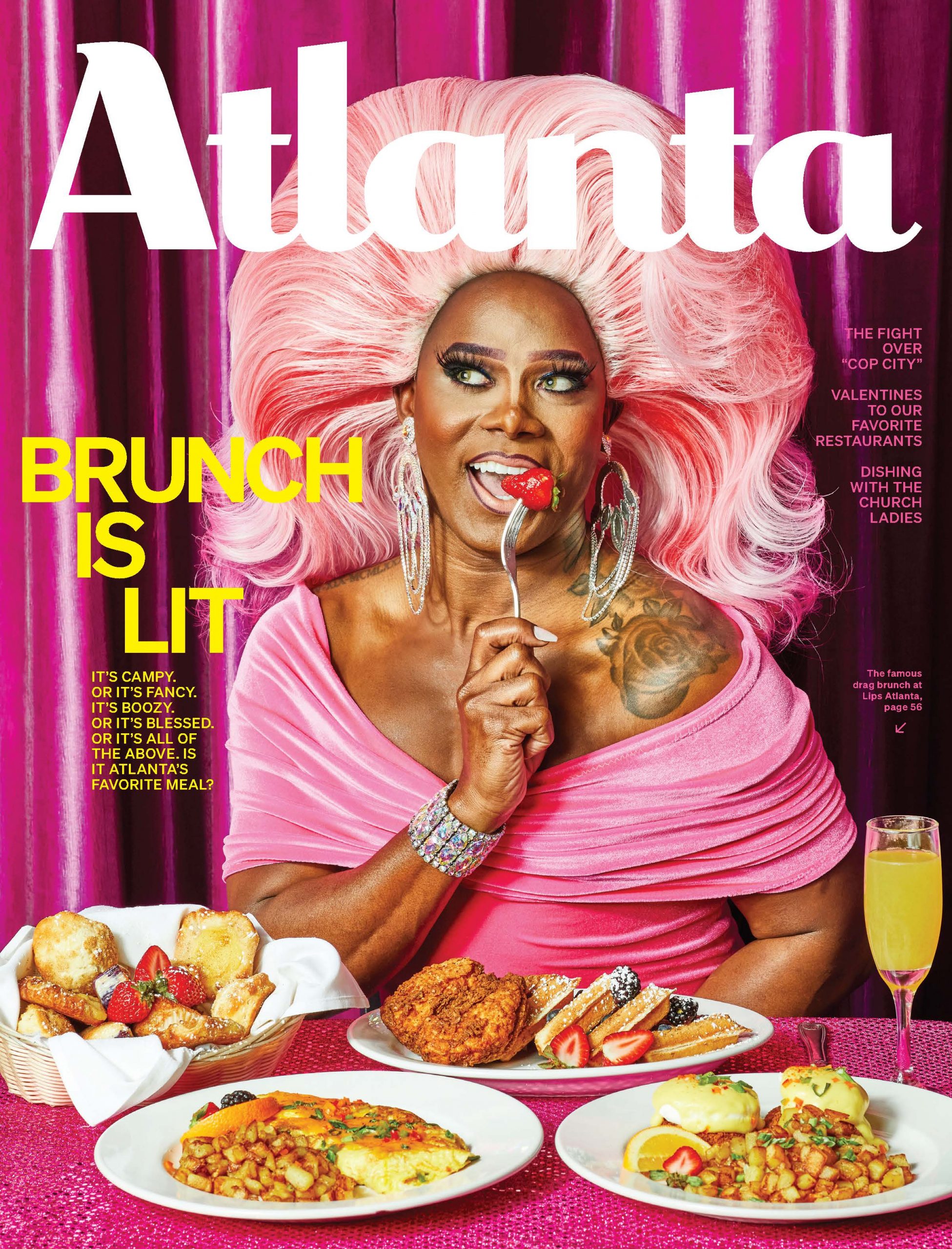 Atlanta Magazine February 2023 cover - Brunch
