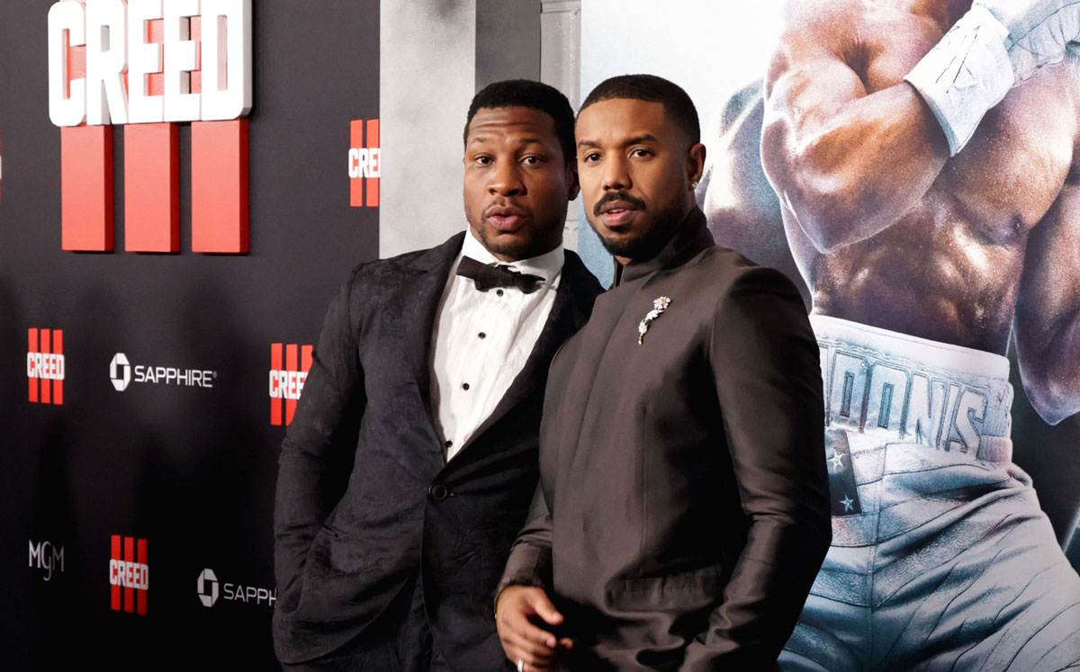 Michael B. Jordan & Jonathan Majors At The 'Creed 3' Premiere