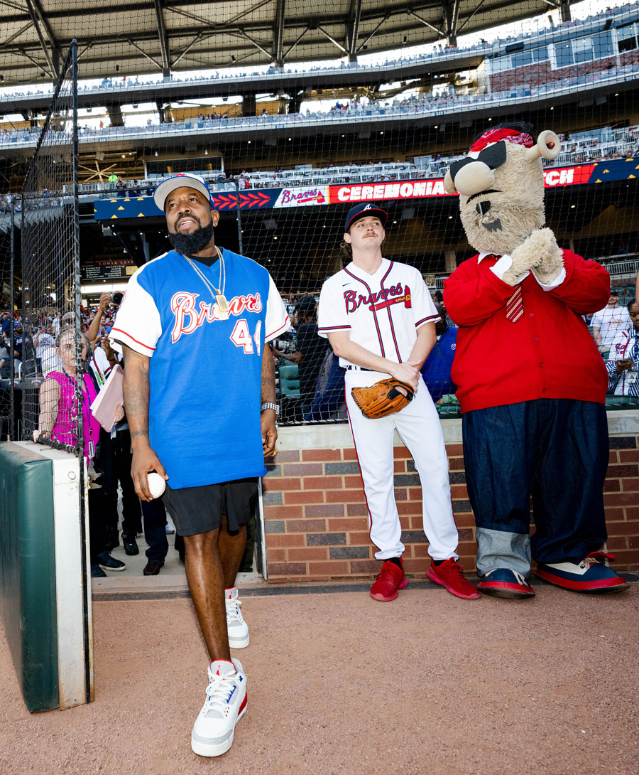 Andre 3000 Player's Ball Atlanta Braves Baseball #3K Music Jersey Cu –  JordansSecretStuff