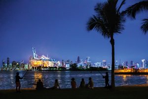 Miami Basketball Team All Time Legends, Miami City Skyline