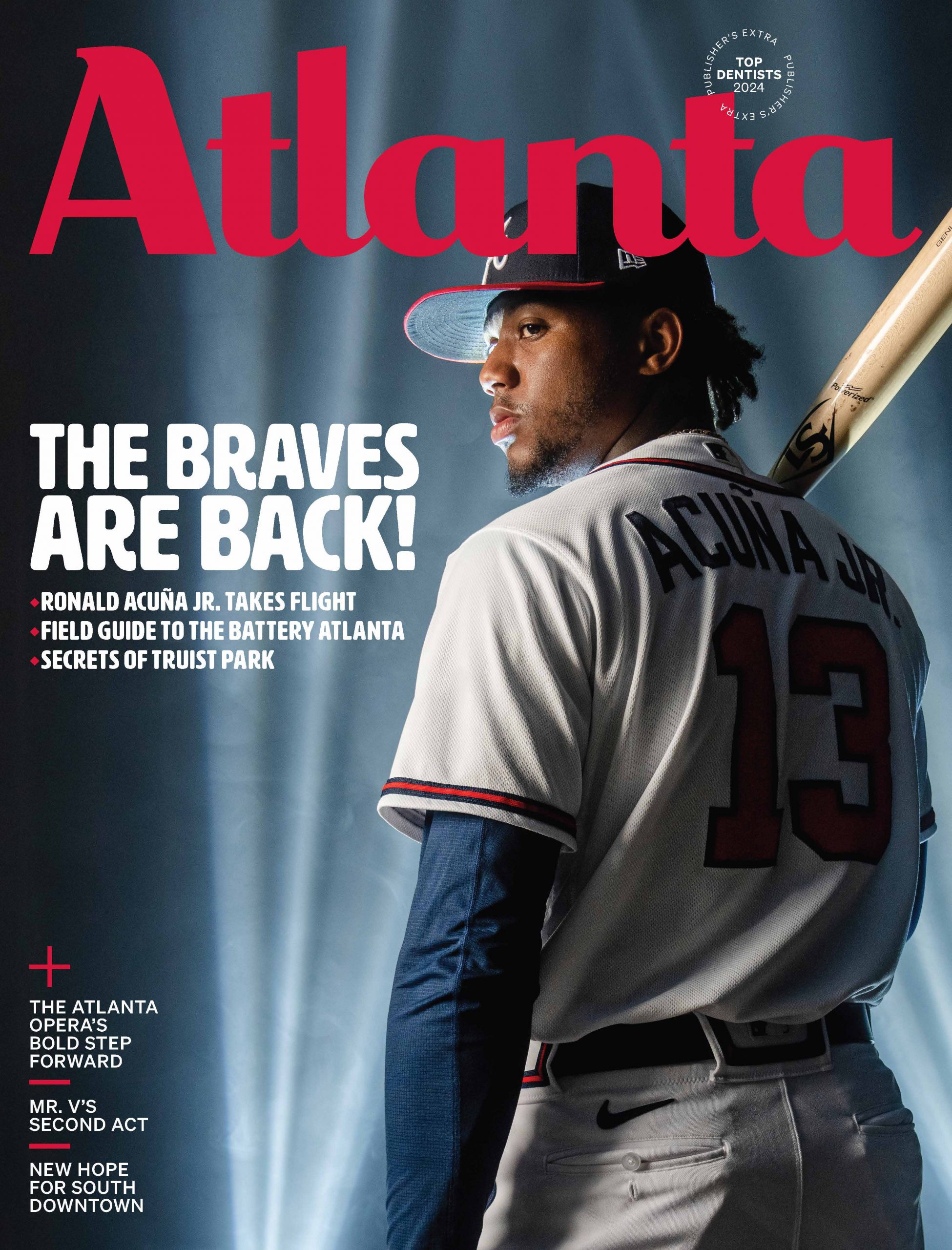 Atlanta Magazine April 2024 cover - Atlanta Braves