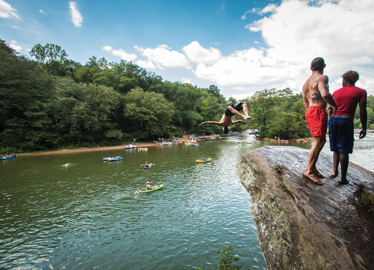 Chattahoochee River Diving Rock