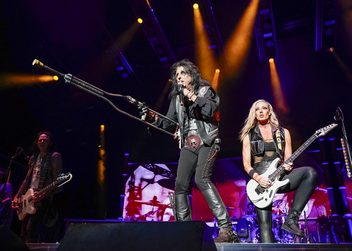 Photo: Alice Cooper and Rob Zombie performing at the Ameris Bank Amphitheater