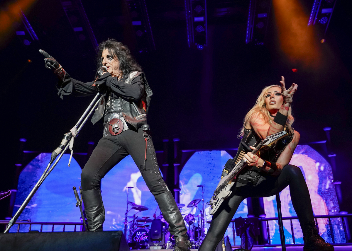 Photo: Alice Cooper and Rob Zombie performing at the Ameris Bank Amphitheater