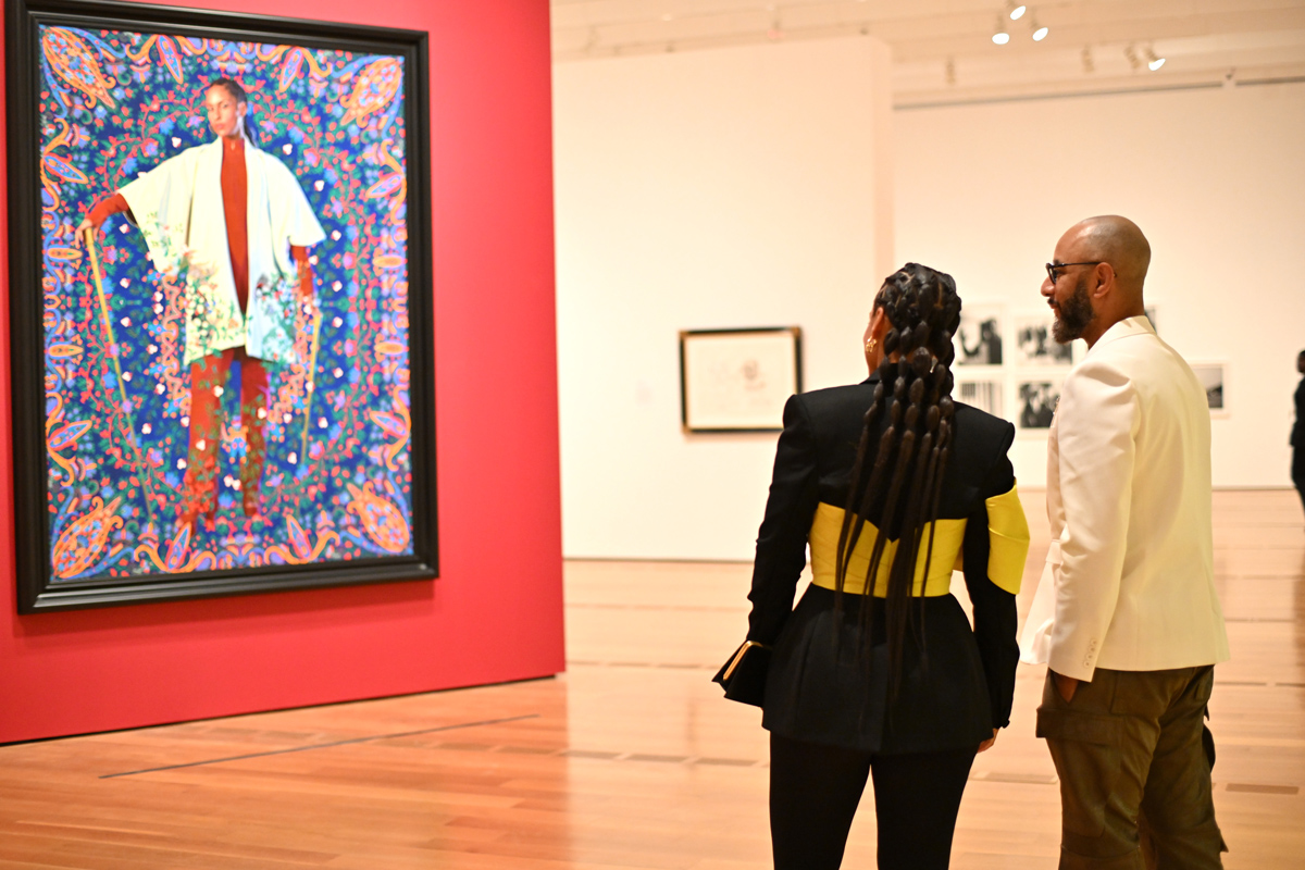 Alicia Keys and Swizz Beatz celebrate the opening of the new giant exhibit at the High