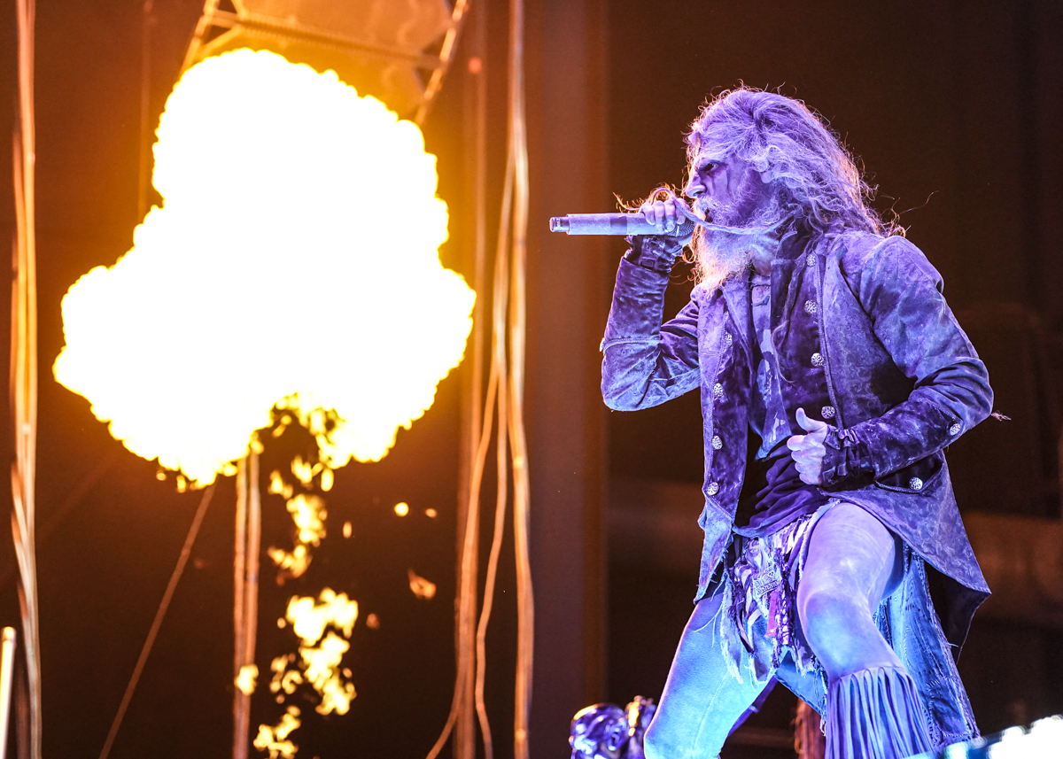 Photo: Alice Cooper and Rob Zombie performing at the Ameris Bank Amphitheater