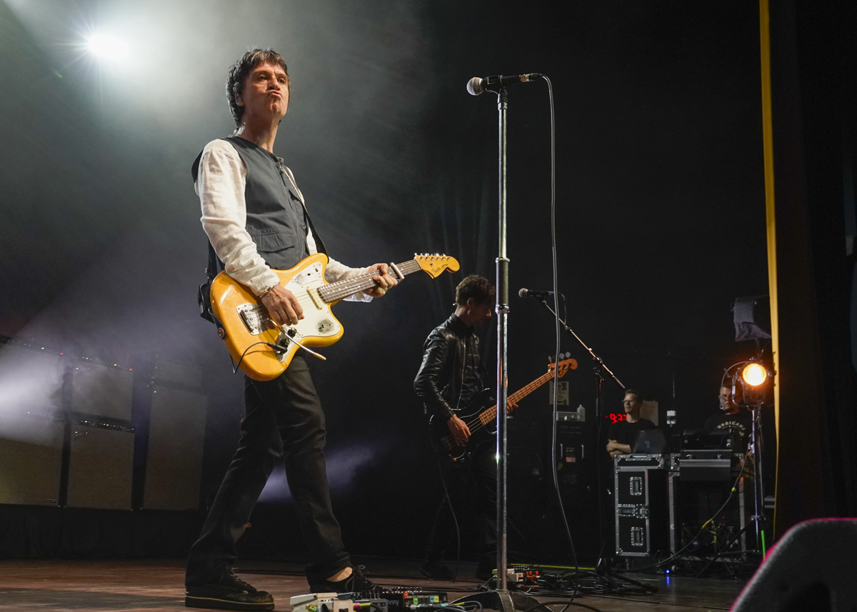 Photo: Johnny Marr and James performing at Eastern