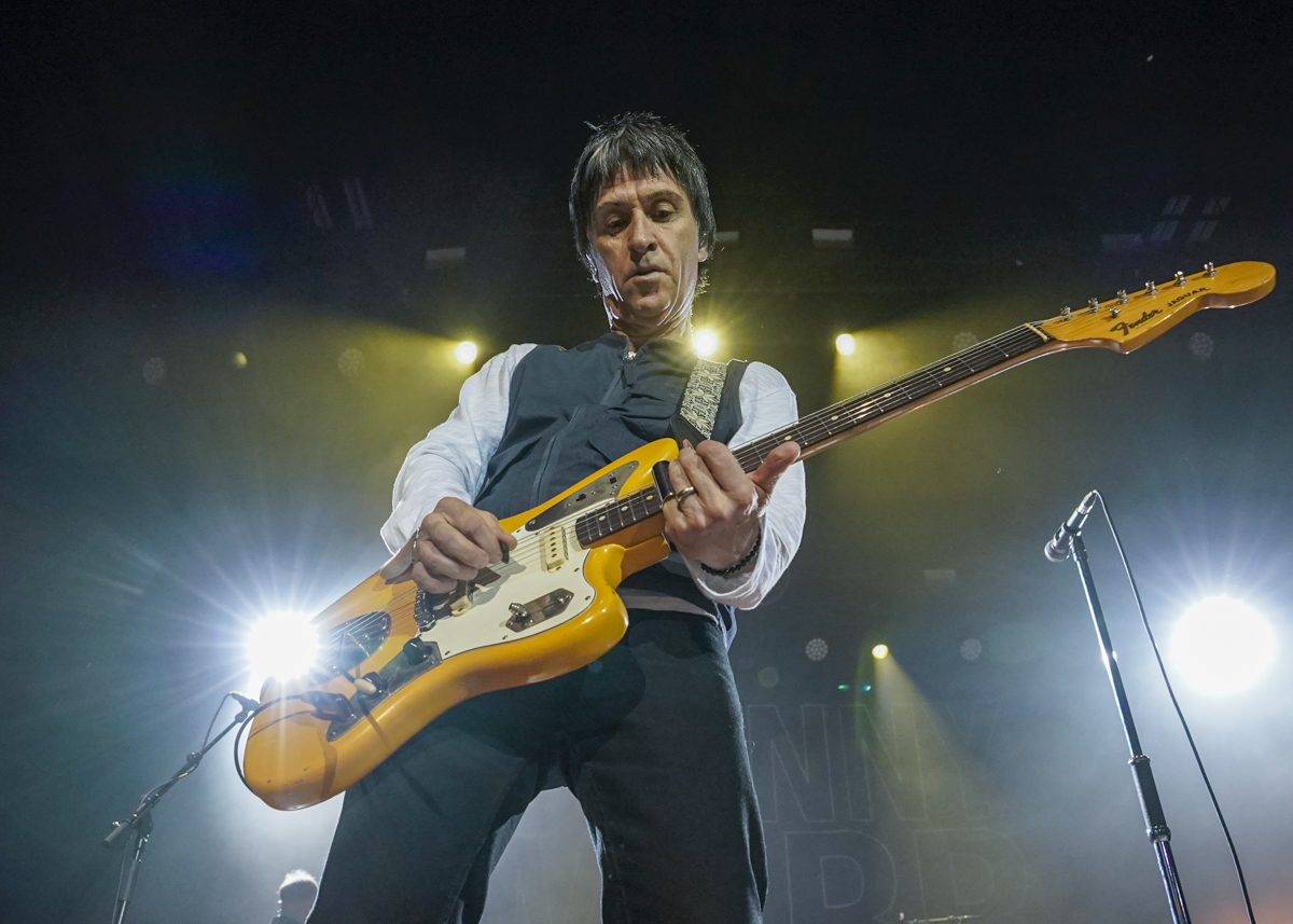 Photo: Johnny Marr and James performing at Eastern