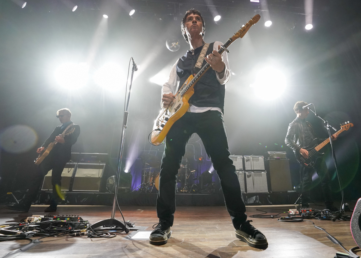 Photo: Johnny Marr and James performing at Eastern