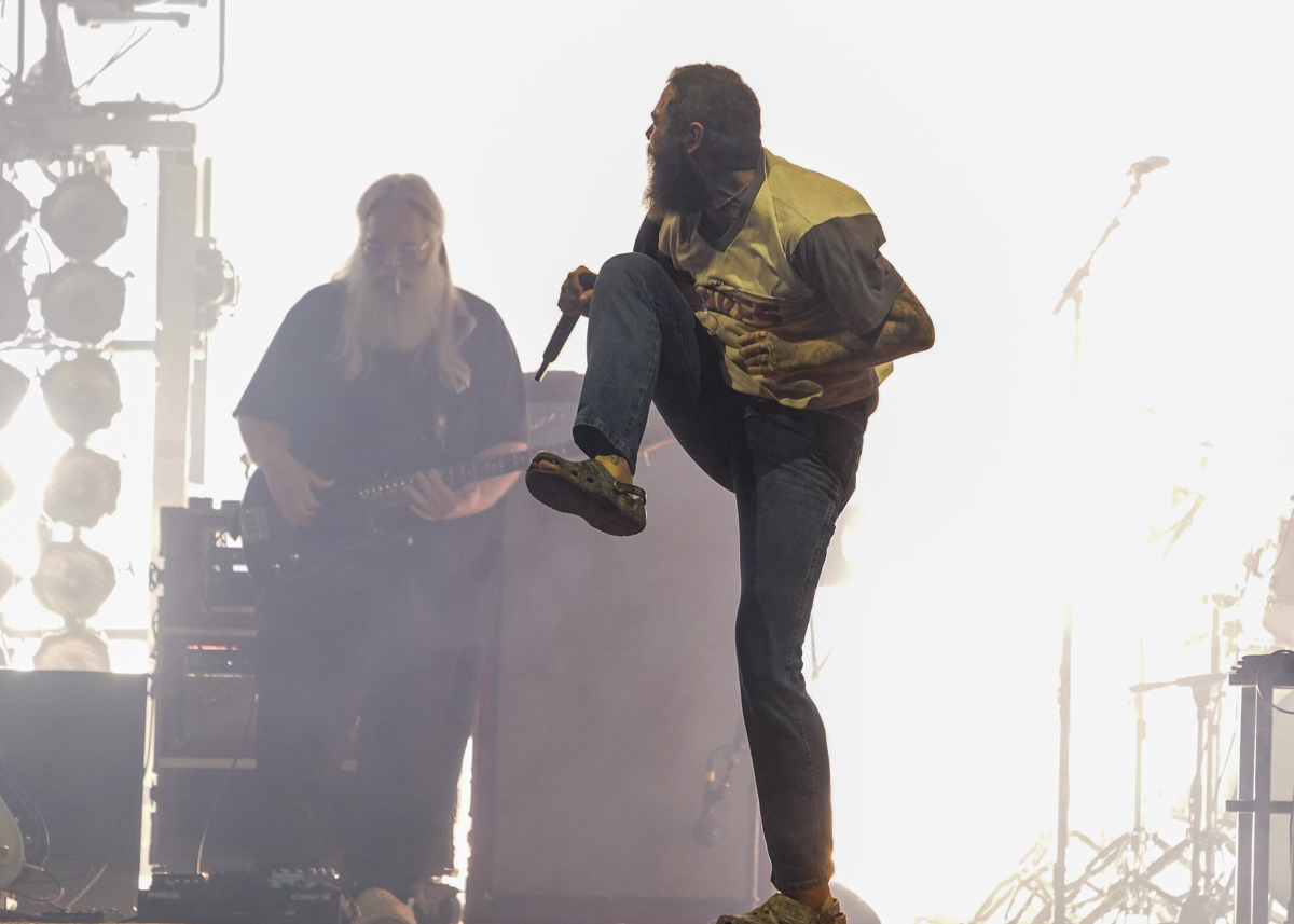 Photo: Post Malone performing at the Lakewood Amphitheater