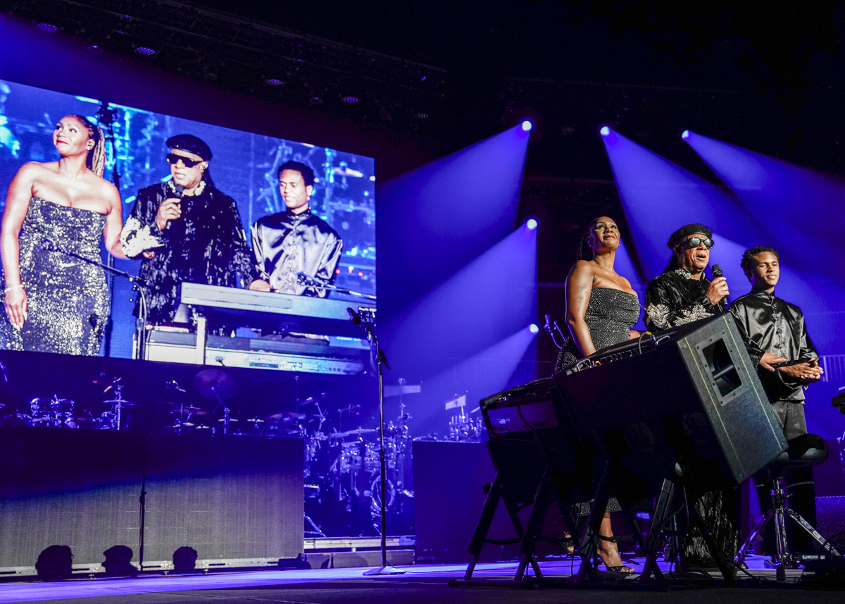 Photo: Stevie Wonder performing at State Farm Arena