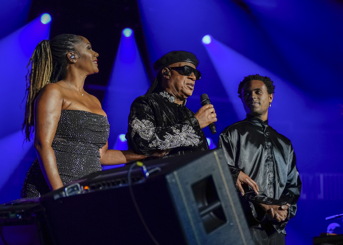 Photo: Stevie Wonder performing at State Farm Arena