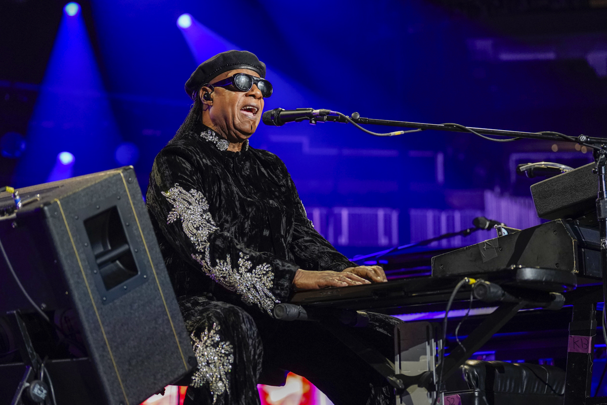 Photo: Stevie Wonder performing at State Farm Arena