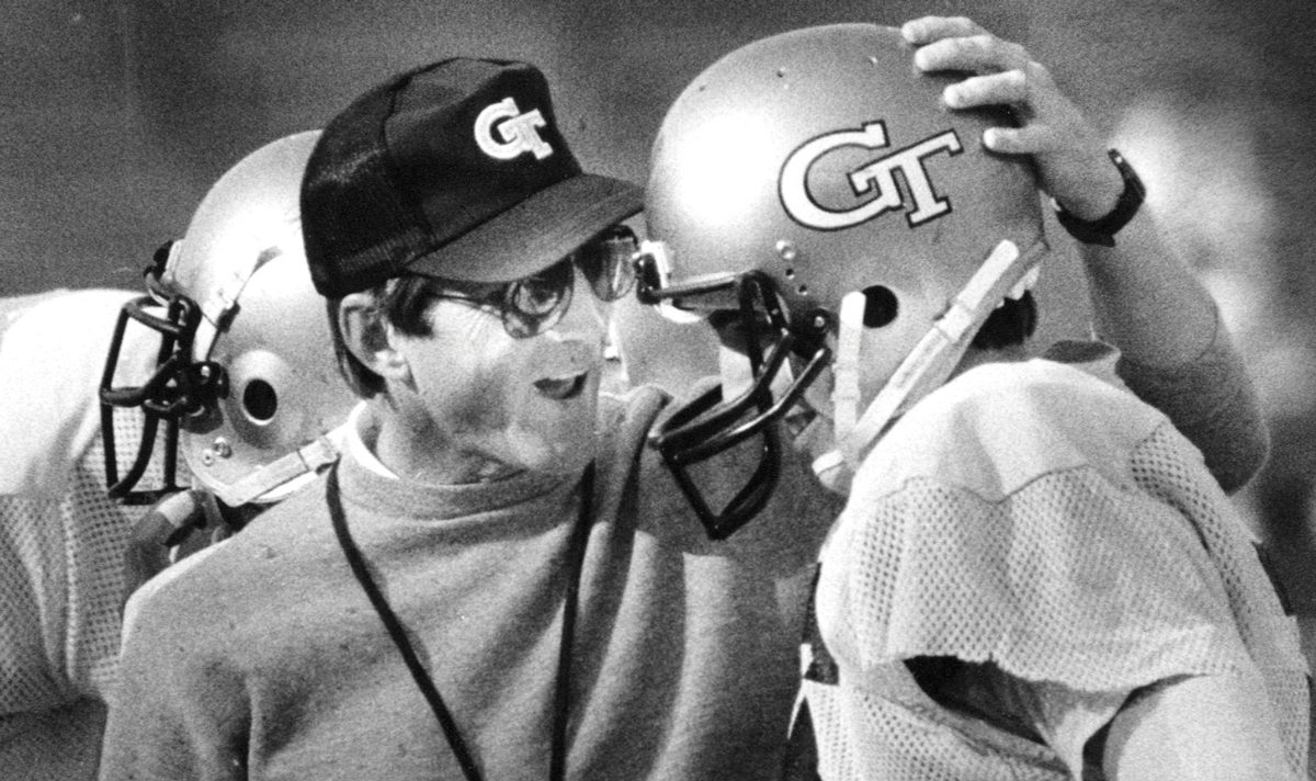 Bill Curry coaching Georgia Tech