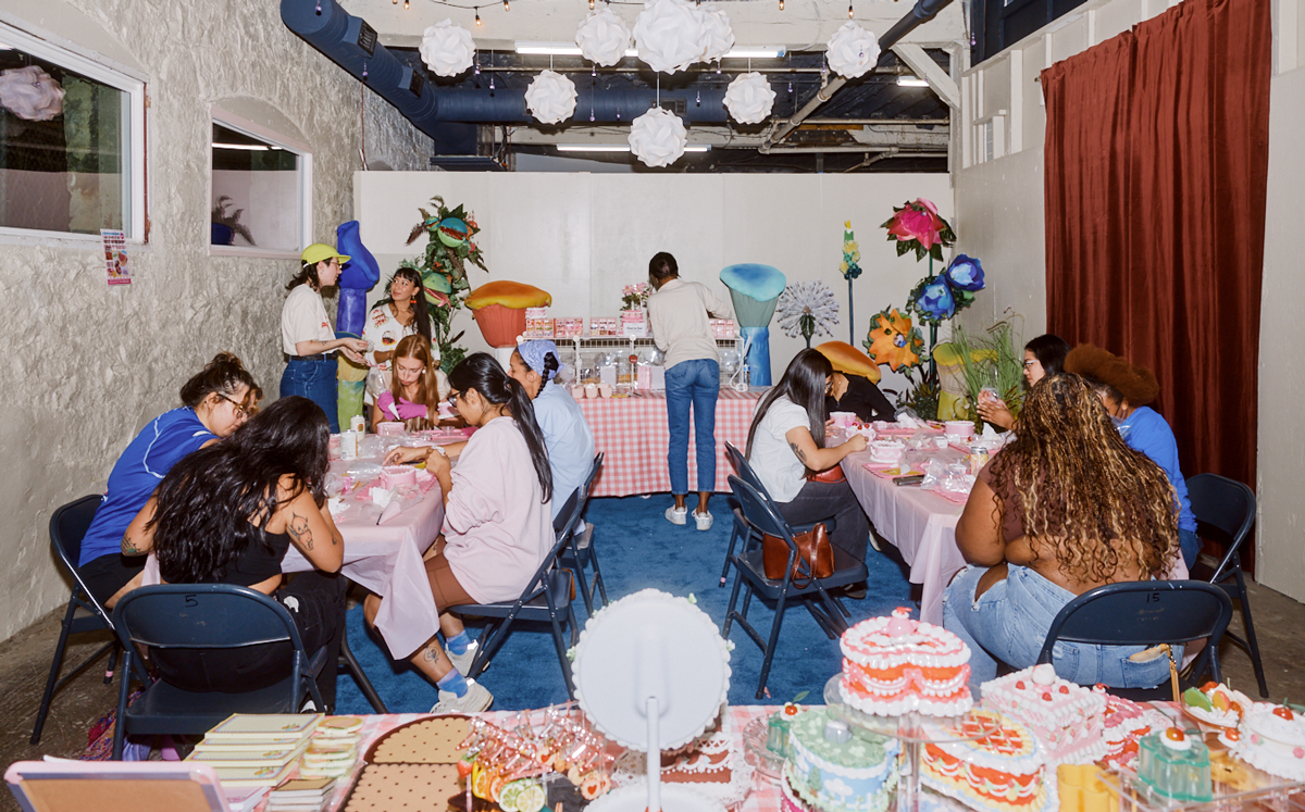 A cake jewelry-box decorating workshop led by Mizangos-Jimenez at The Supermarket.