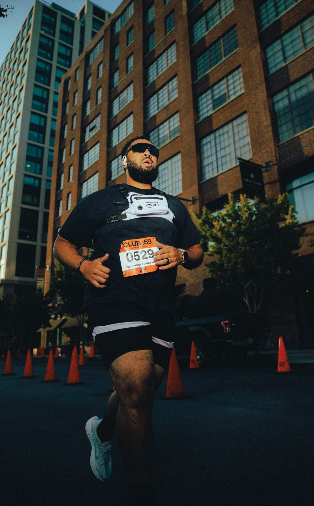 A man running for Atlanta Run Club