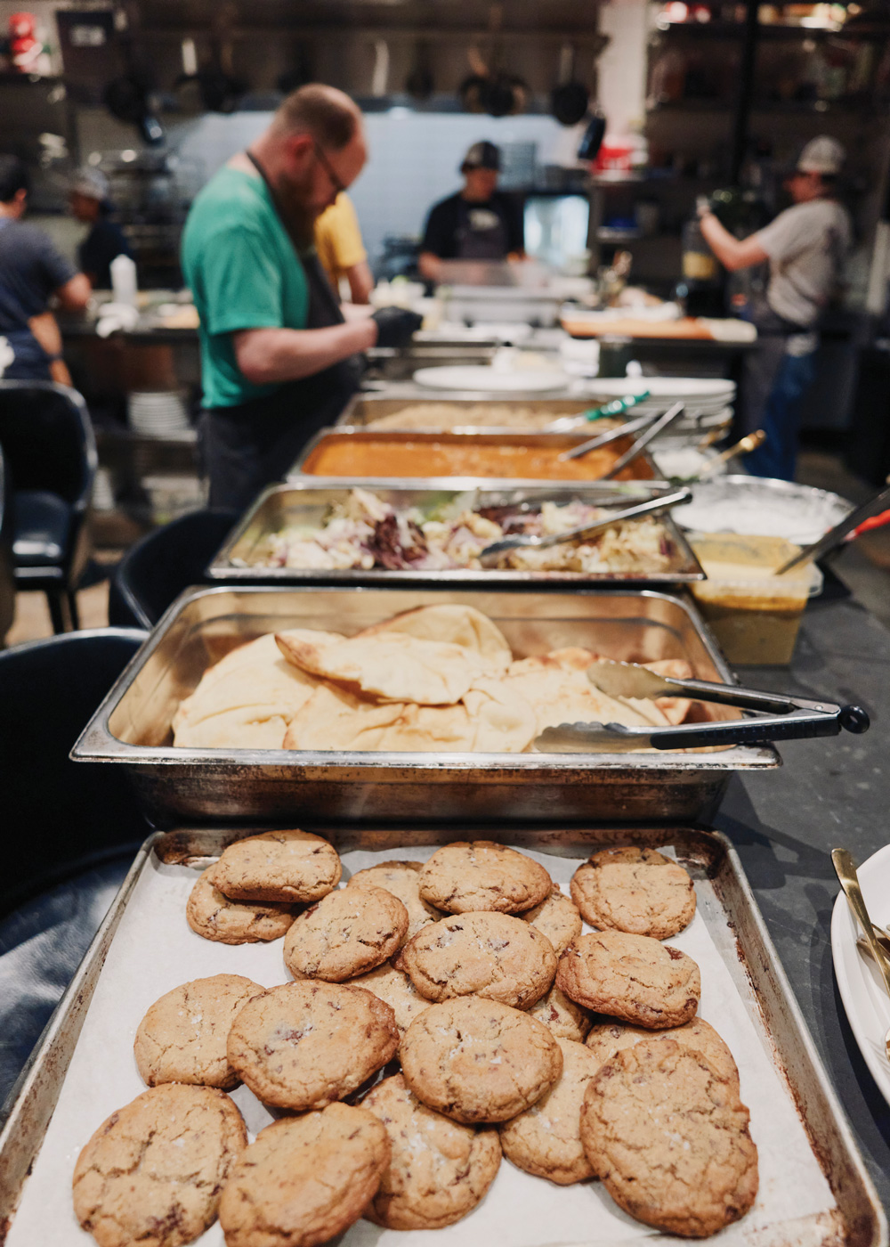 The tray of food at Georgia Boy