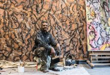 Lonnie Holley in his Atlanta studio