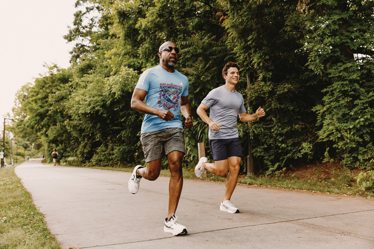 I went for a Peachtree Road Race training run with Senator Raphael Warnock I went for a Peachtree Road Race training run with Senator Raphael Warnock
