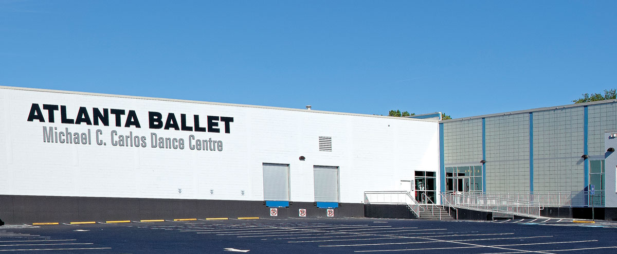 An exterior shot of the Michael C. Carlos Dance Centre