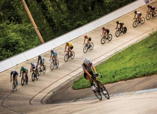 How East Point built a velodrome that still spins with history Many biking at The Dick Lane Velodrome in East Point