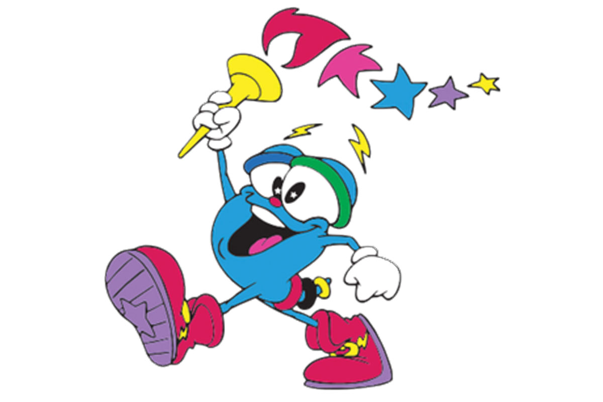 Izzy, the official mascot of the Atlanta 1996 Summer Olympics