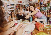 A new generation of Atlanta stitchers is moving the craft from hobby room to happy hour