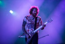 Brent Hinds in 2015, playing with Mastodon at the Rock in Rio concert in Rio de Janeiro, Brazil