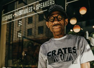 CratesATL spins new life into South Downtown Atlanta’s long-playing music retailer Darryl Harris, outside his new shop on Mitchell Street