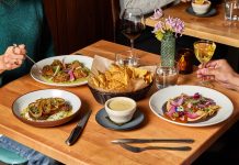 Assorted dishes, including bistec de palomilla.