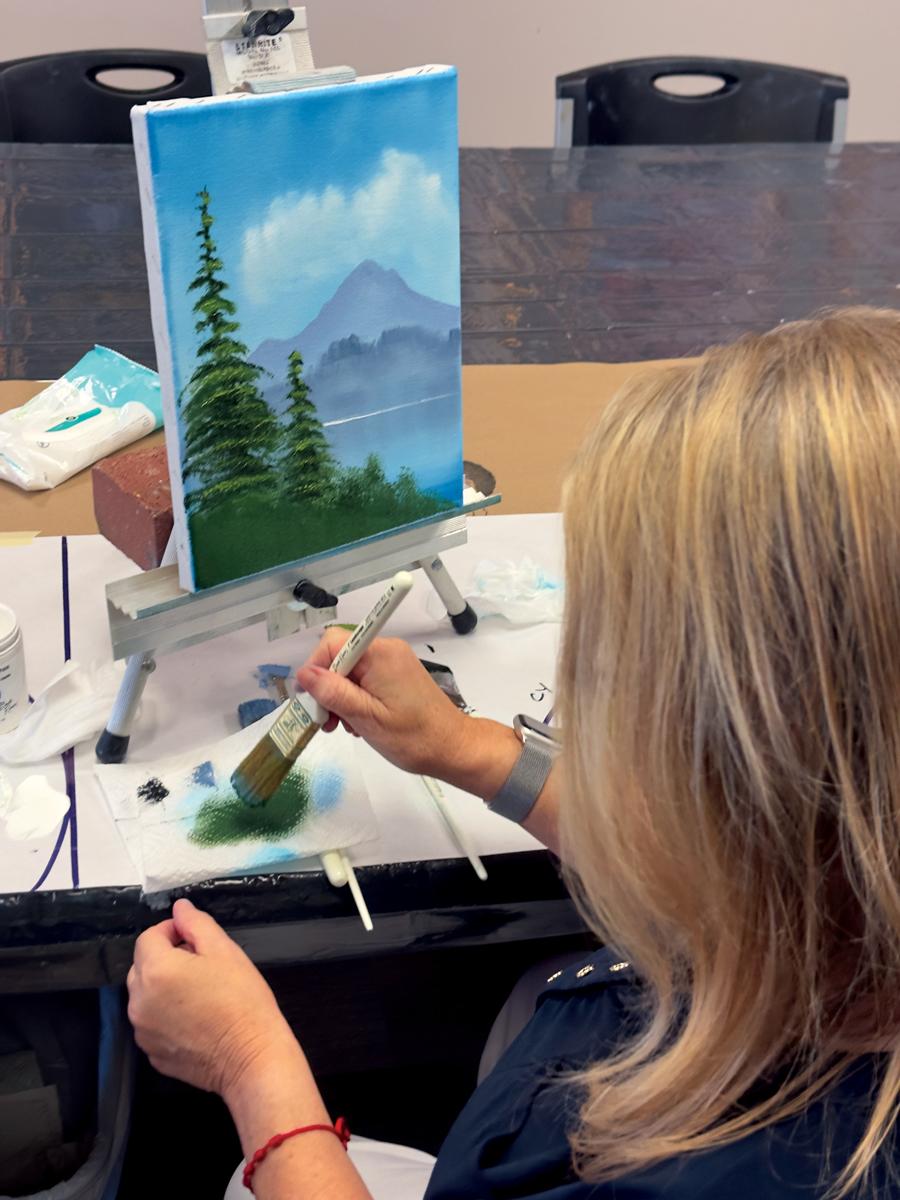 Discovering the joy of painting—à la Bob Ross—in New Smyrna Beach