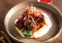 Them Ribs & Grits with pickle slaw