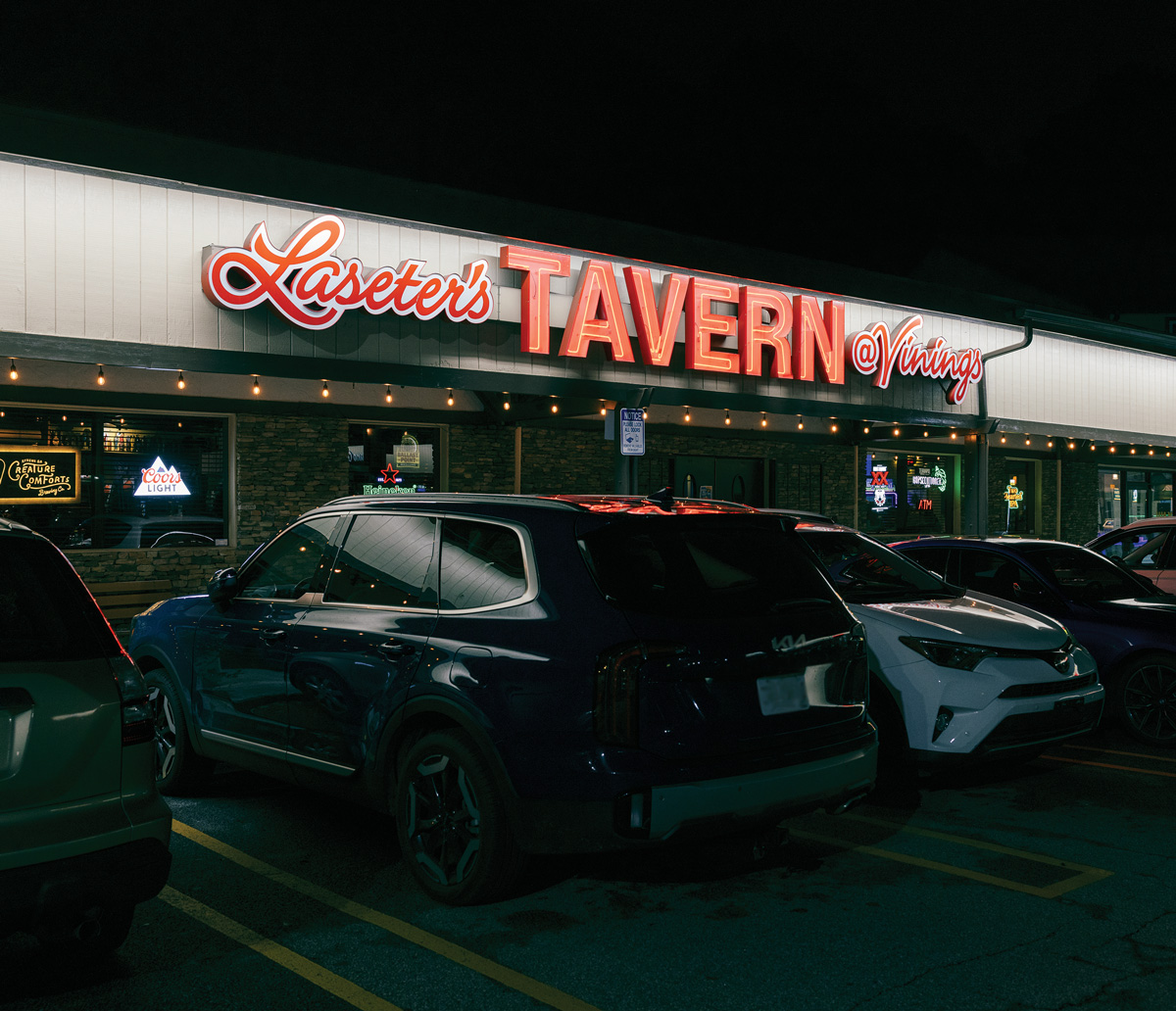 the outside of Laseter’s Tavern