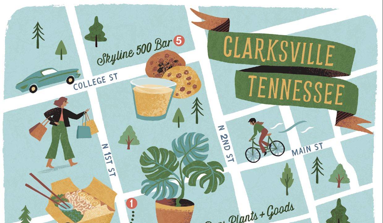 Clarksville, Tennessee, has a downtown district made for wandering