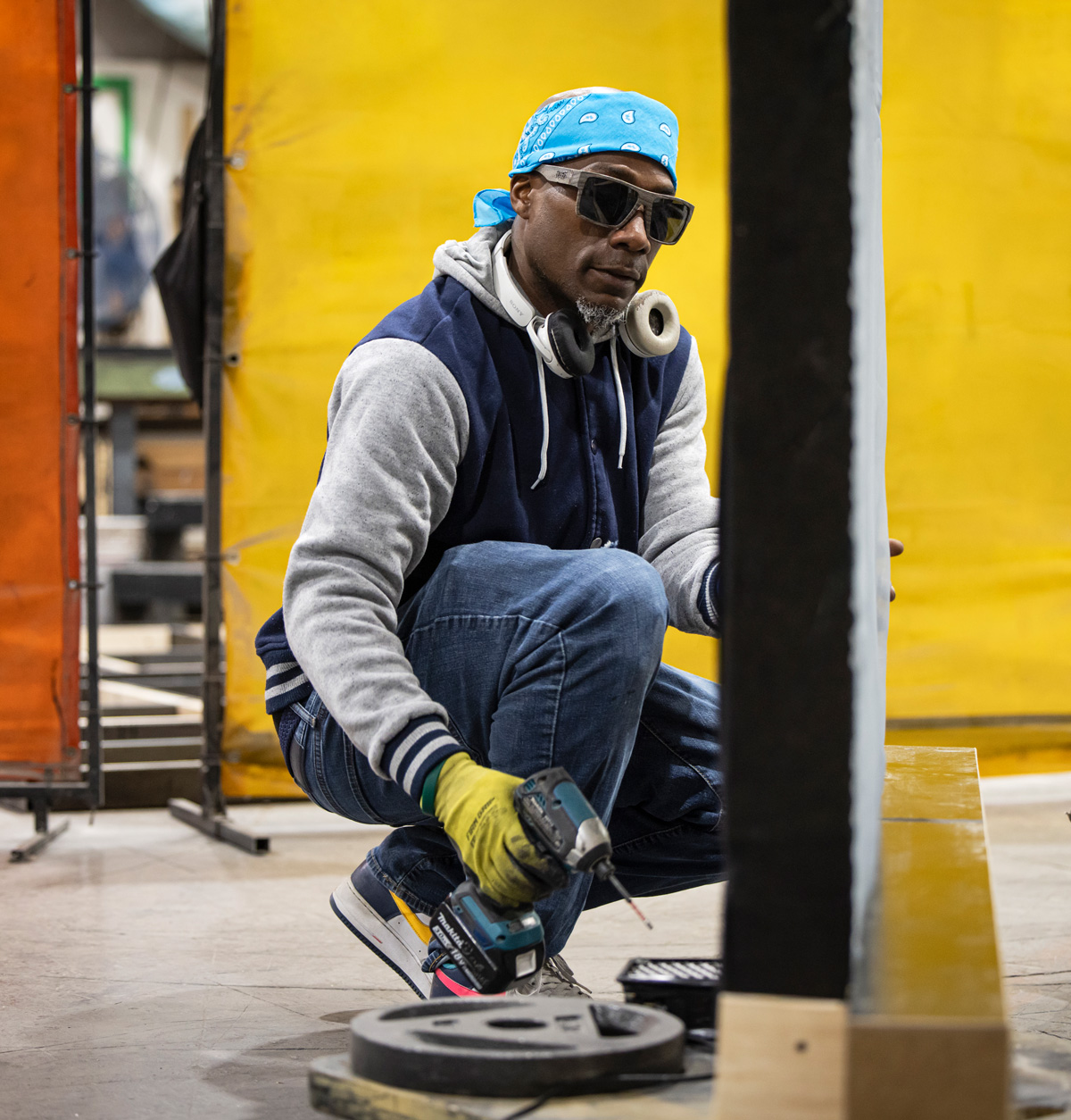 Marlon Wilson, lead carpenter at Alliance Theatre Scene Shop