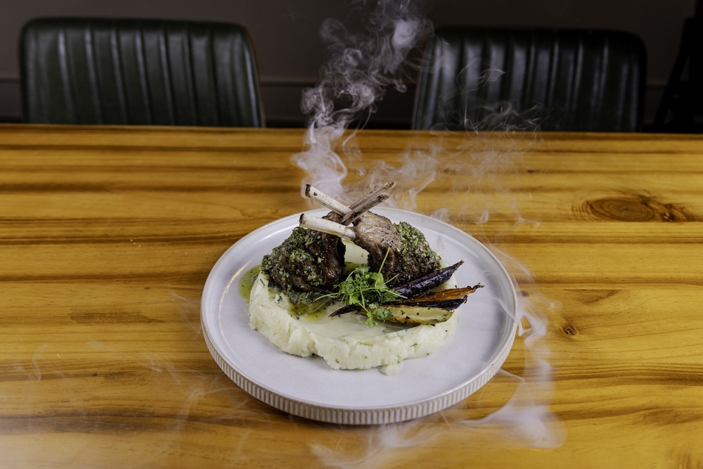 Grilled lamb chops at Fork & Vine Social in Decatur