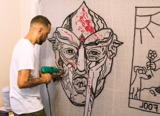Ducko McFli is Atlanta’s unlikely “Rug Guy” Ducko McFli tufting a black and white face