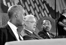 Atlanta’s progressive path across uneven terrain Roy Wilkins (left), Ivan Allen Jr., and Dr. Martin Luther King Jr.