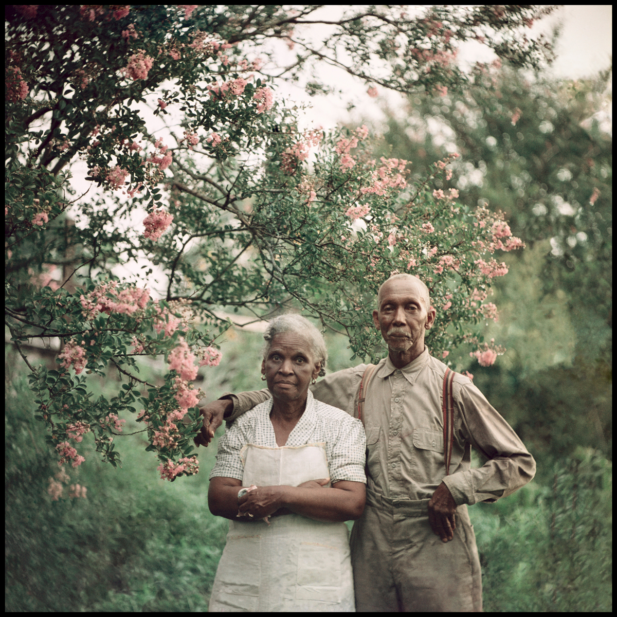 Gordon Parks color photograph from 1956 depicting segregation in the American South