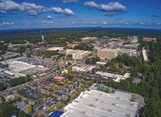 Aerial view Sandy Springs
