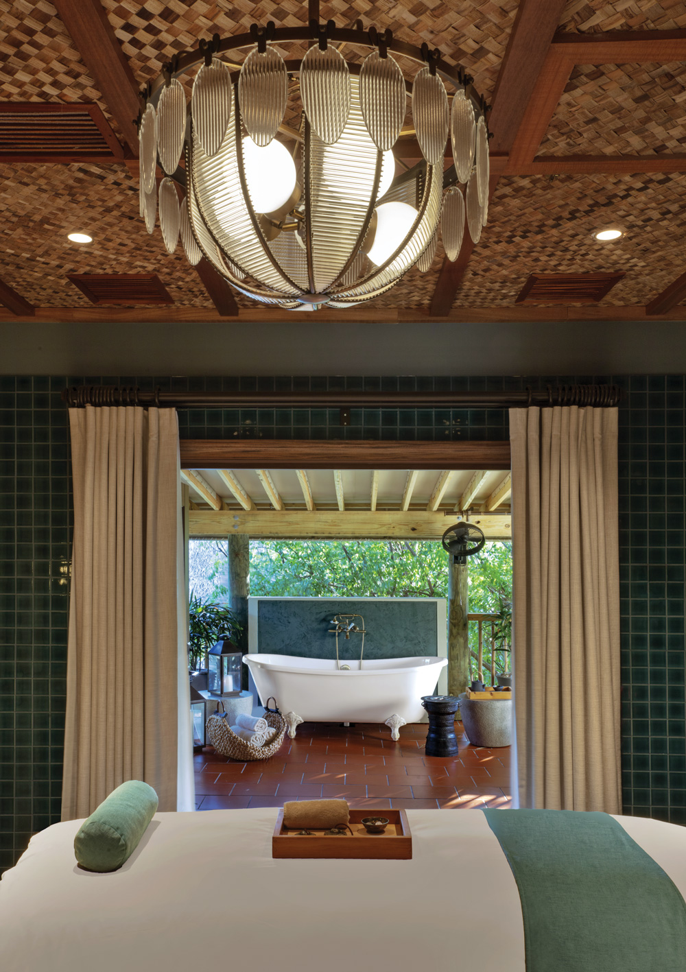 Spa treatments include ritual bath experiences